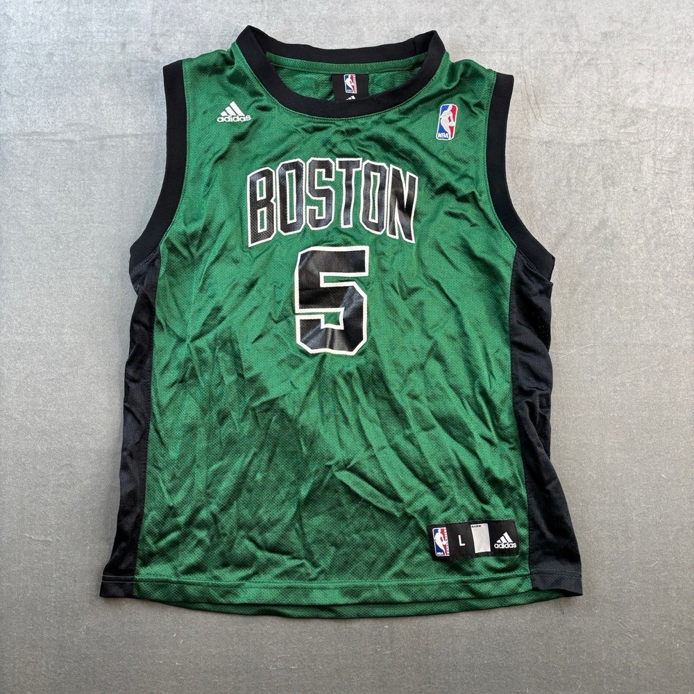 Adidas Kevin Garnett Boston Celtics‎ Jersey #5 Green NBA Youth Size L